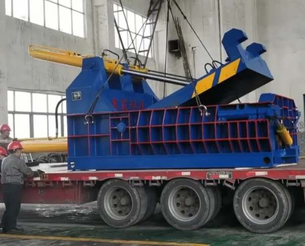 大型廢鋼打包機，廢鋼壓塊機